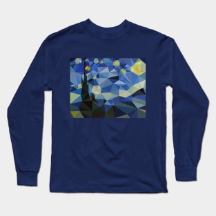 Abstract Starry Night Long Sleeve T-Shirt